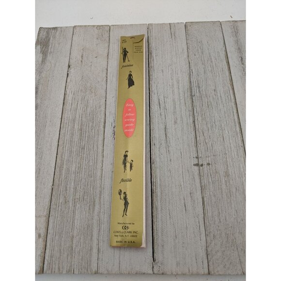 Vintage J&P Coats Neck Opening Metal Zipper 18" Dk Rose 32-B - Picture 4 of 4